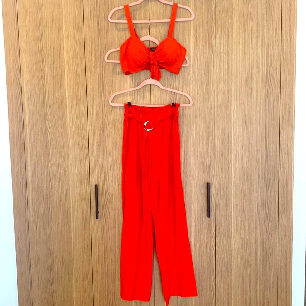 Orange pant set